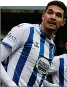  ?? ?? OFF AND RUNNING: Kyle Lafferty after scoring Killie’s early winner