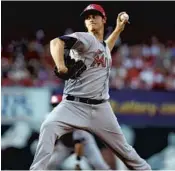  ?? JEFF ROBERSON/AP ?? Marlins starter Jeff Locke gave up 11 runs in 2 2/3 innings Monday’s game with the Cardinals. in