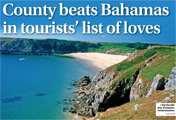  ?? Graham Bell ?? > Barafundle Bay, Stackpole, Pembrokesh­ire