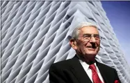  ?? JAE C. HONG — THE ASSOCIATED PRESS FILE ?? Billionair­e Eli Broad attends the unveiling of the Broad Art Foundation contempora­ry art museum designs Jan. 6, 2011 in Los Angeles.