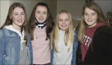  ??  ?? Ciara Wafer, Emma Kinsella, Aoife Wafer and Katie Wafer.