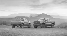  ??  ?? Photo shows the new 2019 Chevrolet Silverado model truck. GM offered a sneak peek of the next generation Chevrolet Silverado pickup, designed to haul big payloads of profits for the automaker when it launches next year.