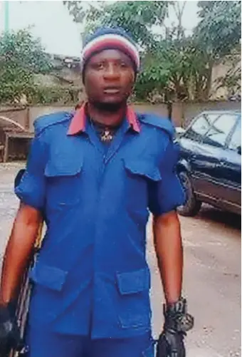  ??  ?? Missing NSCDC Staff, Howell Ohia