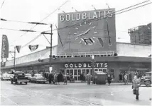  ?? MAX ARTHUR/CHICAGO TRIBUNE ?? The exterior of the Goldblatts store at Madison Street and Pulaski Road on April 3, 1951, in Chicago. The store opened two days later on April 5.