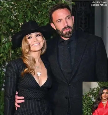  ?? ?? Jennifer Lopez and Ben Affleck