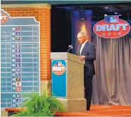  ?? JULIO CORTEZ/ASSOCIATED PRESS FILE ?? MLB czar Rob Manfred has helped direct the 40-round amateur draft in recent years. The draft likely will be cut to five rounds this season because of the pandemic.
