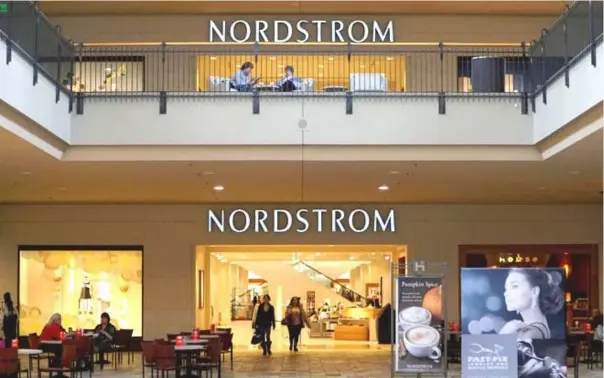  ??  ?? At Nordstrom, online sales, helped by online promotions, rose 23 per cent and accounted for 34 per cent of total sales. — Reuters photo