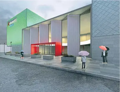  ??  ?? PROPOSALS: An artist’s impression of the planned Cineworld cinema extension at Queens Links in Aberdeen