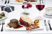  ?? SUBMITTED ?? Fleming’s Prime Steakhouse and Wine Bar offers several options for Valentine’s Day dinner, including a $1,000 meal for two.