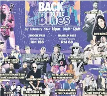 ?? courtesy of Back to the Blues — Picture ?? Festival goers will be treated to popular local and regional acts.