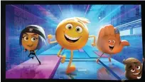  ??  ?? SONY PICTURES VIA IMDB EKSEKUSI PAYAH: Tokoh-tokoh dalam The Emoji Movie yang sangat akrab dengan penonton tak bisa dimanfaatk­an dengan baik.