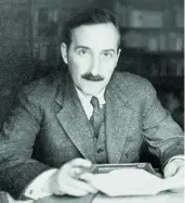  ??  ?? El escritor y biógrafo austríaco Stefan Zweig