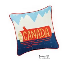  ??  ?? Coussin 20 $ Canadian Tire