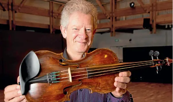  ?? PHOTO: MAARTEN HOLL/STUFF ?? Viola player Donald Maurice is serving as host chair for the upcoming Internatio­nal Viola Congress to be held in Wellington next month.