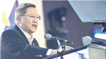  ?? DOF PHOTO ?? STUDY CLOSELY. Finance Secretary Carlos Dominguez III urged the business sector to study the Trabaho Bill closely to better understand its benefits.