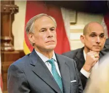  ?? Bob Daemmrich/Texas Tribune ?? Even Republican Gov. Greg Abbott wants to spend more on mental health, especially after the 2022 mass shooting in Uvalde.