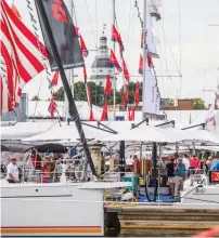  ??  ?? Boat-show planners in Newport and Annapolis have plenty in store for visitors this fall.