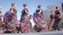  ?? NPS PHOTO ?? Colorful folklorico dancers take the stage at Fiesta de Tumacacori.