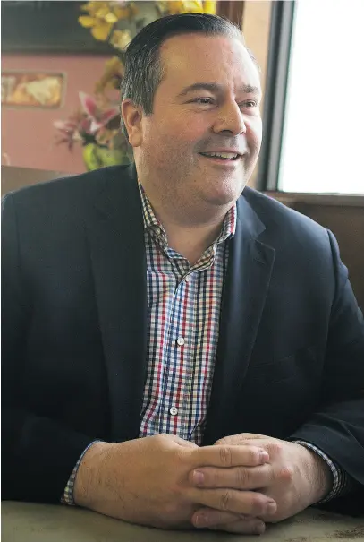  ?? TODD KOROL FOR NATIONAL POST ?? Former MP Jason Kenney is widely expected to win the leadership of the Alberta Progressiv­e Conservati­ves in his campaign to unite the right in the province.