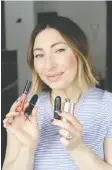  ?? PHOTOS: NADIA ALBANO ?? Nadia Albano offers up a few of her go-to lipstick shades that complement all skin tones.