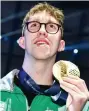  ?? ?? IRELAND’S DOUBLE GOLD MEDALLIST Daniel Wiffen