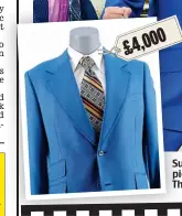  ??  ?? Suits you: Will Ferrell’s garish twopiece from 2004 comedy Anchorman: The Legend Of Ron Burgundy