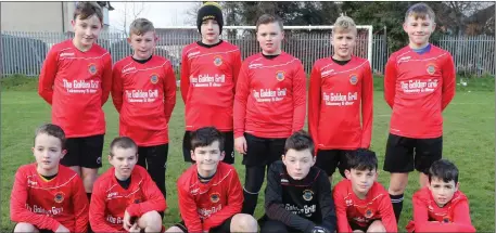  ??  ?? The New Ross Celtic squad before Saturday’s scoreless draw.