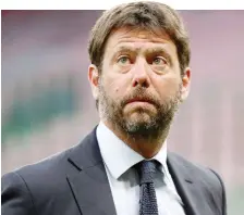  ?? ANSA ?? Andrea Agnelli, 44 anni, presidente della Juventus dal 2010