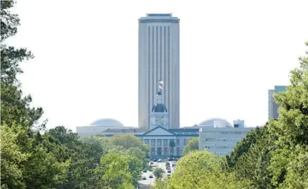  ?? PHELAN M. EBENHACK/AP ?? A long view of the Florida Capitol complex on March 29 in Tallahasse­e.