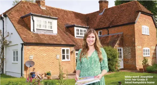  ?? Picture: LES WILSON ?? Misty-eyed: Josephine loves her Grade II listed Hampshire home