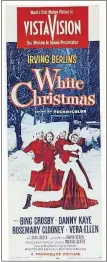  ??  ?? Of the 25 greatest holiday movies as ranked by American Movie Classics, “White Christmas” starring Bing Crosby, is one of only a handful available for streaming on Amazon.com, Hulu or Netflix this season.