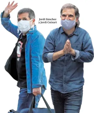  ?? EFE
PEP DALMAU ?? Jordi Sànchez y Jordi Cuixart