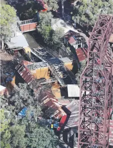  ??  ?? TRAGEDY: The Thunder River Rapids Ride at Dreamworld.