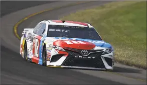  ?? Derik Hamilton / Associated Press ?? Kyle Busch is enjoying his time leading the points standing while he gives the rest of the field a few restless nights.