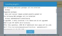  ??  ?? OMV plugins are shipped as .deb files, and you can enjoy watching Apt install them just like on Debian