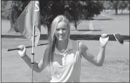  ?? NWA Democrat-Gazette/GRAHAM THOMAS ?? Siloam Springs senior Brinkley Beever is a four-year varsity golfer for the Lady Panthers.