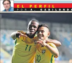  ??  ?? PAREJA. Viniciuis y Alan, en el Sudamerica­no Sub-17