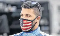  ?? USA TODAY ?? Driver Bubba Wallace waits for the start of the NASCAR Cup series race at Homestead-Miami Speedway on June 14.