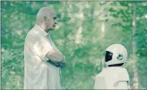  ??  ?? Frank Langella plays an aging cat burglar dealing with dementia in Robot & Frank. A robot becomes his constant- care attendant.