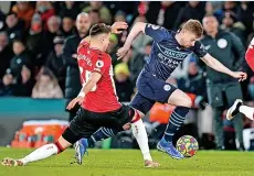  ?? ?? RUN OF A KIND Kevin De Bruyne looked every inch different class