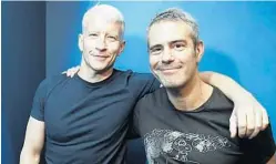  ?? MICHAEL LOCCISANO/GETTY ?? No subject will be off limits when longtime friends Anderson Cooper, left, and Andy Cohen bring their two-man show to the Broward Center on Nov. 2.