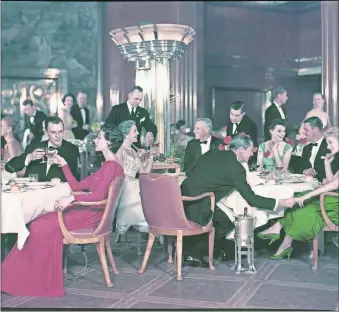 ?? [CUNARD CRUISE LINES] ?? Formal night on a Cunard cruise in the 1940s.