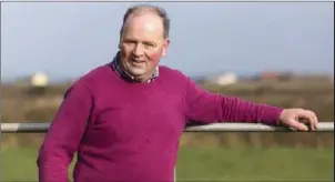  ??  ?? IFA Sligo Chairman JP Cowley on his farm in West Sligo. Donal Hackett.