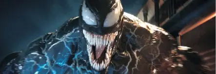  ?? COLUMBIA PICTURES ?? Despite mediocre reviews, Venom proved the comic book movie is alive and well with a box-office take of $80 million last weekend.