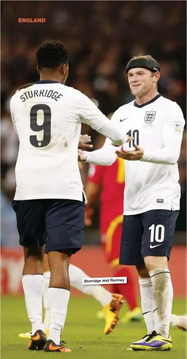  ??  ?? Sturridge and Rooney