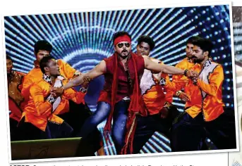  ??  ?? ACTOR: Sreesanth, centre, takes a leading role in India’s Dancing with the Stars