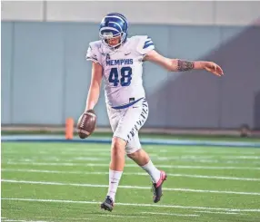  ?? UNIVERSITY OF MEMPHIS ?? University of Memphis punter Adam Williams