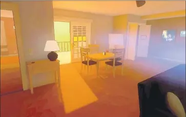  ?? Images from the Elsewhere Co. ?? “APARTMENT: A SEPARATED PLACE” has the player piece together the life of a newly single resident.