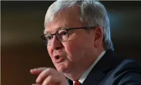  ?? Photograph: Joel Carrett/AAP ?? The former Australian prime minister Kevin Rudd has launched a petition to establish a royal commission into diversity in the media.