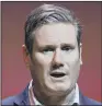 ??  ?? SIR KEIR STARMER: The leadership frontrunne­r will find out if he has won tomorrow.